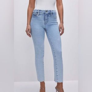 Good American Women's High Rise Jeans - Light Blue